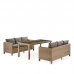 Комплект мебели Афина Мебель T365/S65B-W65 Light Brown