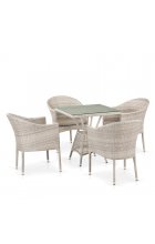 Комплект мебели Афина Мебель T706/Y350A-W85-70x70 4Pcs Latte Комплект мебели Афина Мебель T706/Y350A-W85-70x70 4Pcs Latte