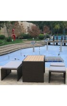 Комплект дачной мебели Афина Мебель S330A-W63 Brown 