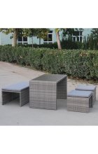 Комплект дачной мебели Афина Мебель S330G-W78 Grey