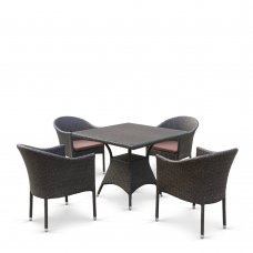 Комплект мебели Афина Мебель T190B/Y350A-W53-90x90  4Pcs Brown