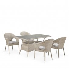 Комплект дачной мебели Афина Мебель T198C/Y79C-W85 4 Pcs Latte