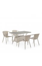 Комплект дачной мебели Афина Мебель T198D/Y137C-W85 Latte Комплект дачной мебели Афина Мебель T198D/Y137C-W85 Latte