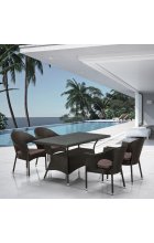 Комплект дачной мебели Афина Мебель T198D/Y97B-W53 4 Pcs Brown 