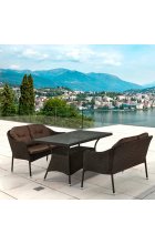 Комплект мебели Афина Мебель T198D/S54A-W53 Brown