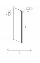 Душевой уголок Ambassador Intense 110022205IBB-80IBB 160х80