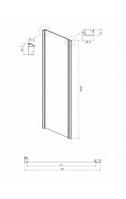 Душевой уголок Ambassador Intense 110022205IBB-90IBB 160х90