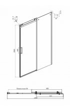 Душевой уголок Ambassador Benefit 19021102HX-120HX 130х120