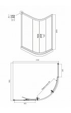 Душевой уголок Ambassador Kingston 14011209 120х90 см