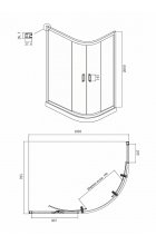 Душевой уголок Ambassador Kingston 14011210 110х80 см