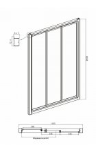Душевой уголок Ambassador Forsa 17021103NX-90NX 120х90