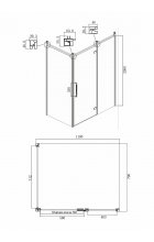 Душевой уголок Ambassador Royal 18015110-L 120х80