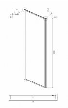 Душевой уголок Ambassador Forsa 17021112AX-80AX 170х80