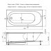 Акриловая ванна Aquanet LOTOS 175x80