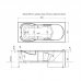 Акриловая ванна Aquanet Viola NEW 180x75