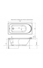 Акриловая ванна Aquanet Nord NEW 150x70