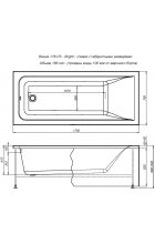 Акриловая ванна Aquanet Bright 175x75