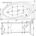Акриловая ванна Aquanet Jersey 170x90 R/L