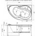 Акриловая ванна Aquanet Graciosa 150x90 R/L