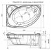Акриловая ванна Aquanet Jamaica 160x100 L/R