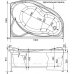 Акриловая ванна Aquanet Jamaica 160x100 L/R