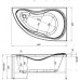 Акриловая ванна Aquanet Maldiva 150x90 R/L