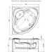 Акриловая ванна Aquanet Malta New 150x150