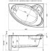 Акриловая ванна Aquanet Mayorca 150x100 R/L