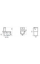 Унитаз Arcus моноблок 050 white (белый)