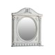 Зеркало Atoll Наполеон-195 белый жемчуг, патина серебро