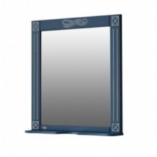 Зеркало Atoll Милана 80 silver blue (синий патина серебро)