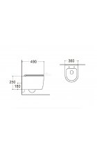 Унитаз Avimano Ambition 1000053 подвесной серый матовый