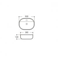 Раковина Avimano Ambition 1246123 накладная серый матовый