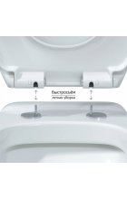 Унитаз BERGES ALBIT S Rimless 52 см (Top Slim SO) подвесной
