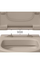 Унитаз BERGES EGO XL Rimless 54 см, жасмин, подвесной