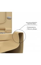 Унитаз BERGES EGO XL Rimless 54 см, кашемир, подвесной