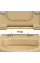 Унитаз BERGES EGO XL Rimless 54 см, кашемир, подвесной