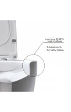 Унитаз BERGES FLOE Rimless 55 см (Floe Slim SO) подвесной
