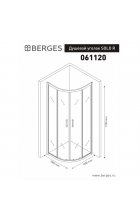 Душевой уголок BERGES SOLO R 100x100 см