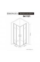 Душевой уголок BERGES SOLO S 100x100 см