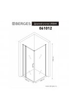 Душевой уголок BERGES URBAN 100х100 см