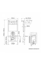 Комплект BERGES Инсталляция NOVUM + Подвесной унитаз ALBIT S + Кнопка смыва D7 белая/хром
