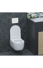 Комплект BERGES Инсталляция NOVUM + Кнопка смыва D4 белая Soft Touch