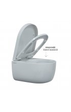 Комплект BERGES Инсталляция NOVUM525 + Подвесной унитаз EGO Rimless + Кнопка смыва L3 хром глянец (Toma SO)