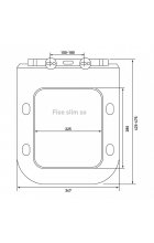 Комплект BERGES Инсталляция NOVUM525 + Подвесной унитаз FLOE Rimless + Кнопка смыва L1 белая
