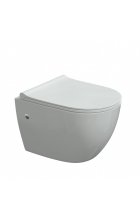 Комплект BERGES Инсталляция NOVUM525 + Подвесной унитаз OKUS + Кнопка смыва D5 черная Soft Touch