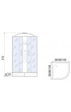 Душевая кабина RIVER DESNA 80/24 MT без г/м
