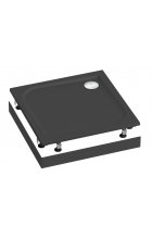 Литьевой поддон Good Door Квадро 80х80 Антрацит