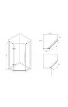 Душевой уголок ABBER Ewiges Wasser AG05090M