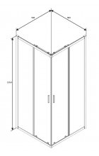 Душевой уголок Cerutti SPA Muza90